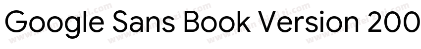 Google Sans Book Version 2003字体转换